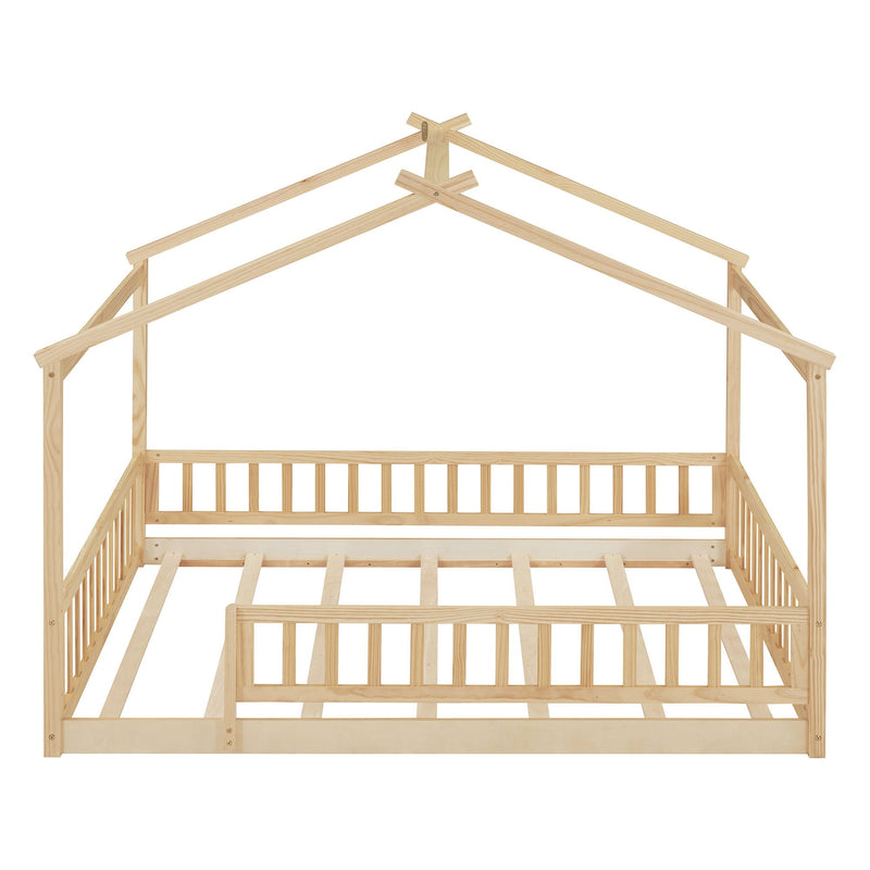 Bed House Bed Frame With Fence