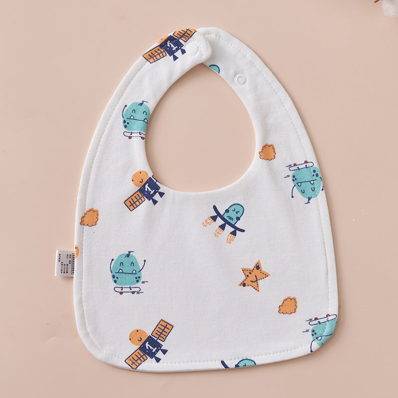 Babys Pure Cotton U-shaped Bib Waterproof Baby Bib