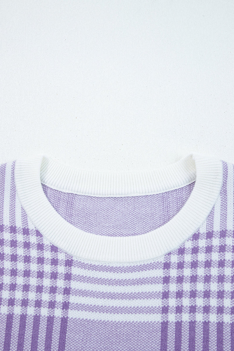 Giuliana Ribbed Trim Loose Sweater