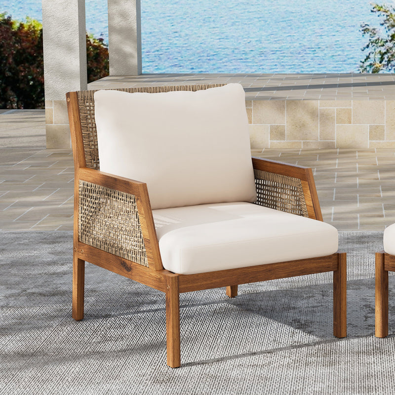 Acacia Wood Patio Furniture Club Chair