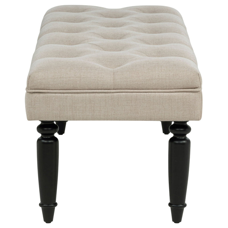 Marsha 52-inch Upholstered Entryway Accent Bench Latte