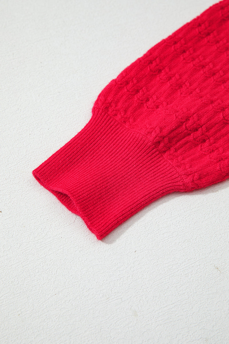 Nellie Knit Ribbed Cuffs Sweater