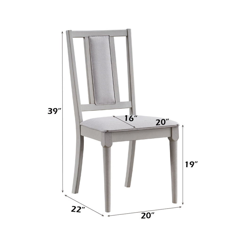 Marta - Side Chair (Set of 2) - Beige Linen & Natural