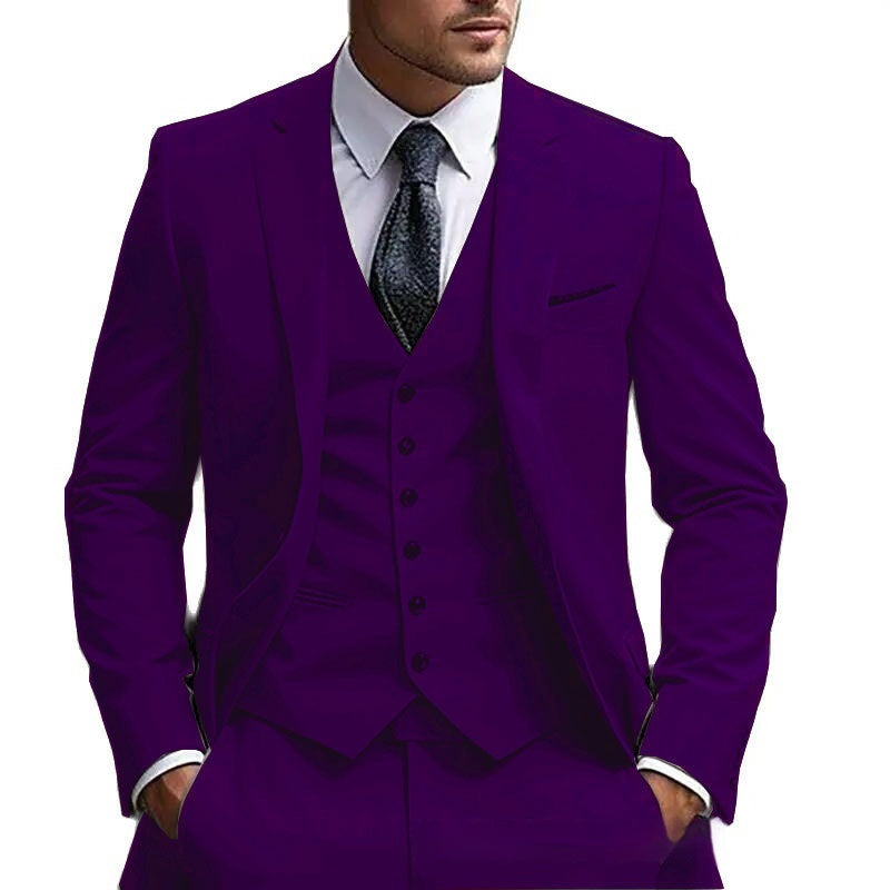 European And American Plus Fat Foreign Trade Plus Size Suit Three-piece Suit