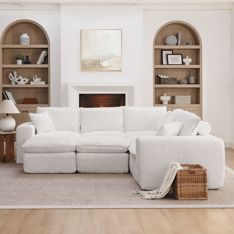 Sectional Sofa With Moveable Ottoman