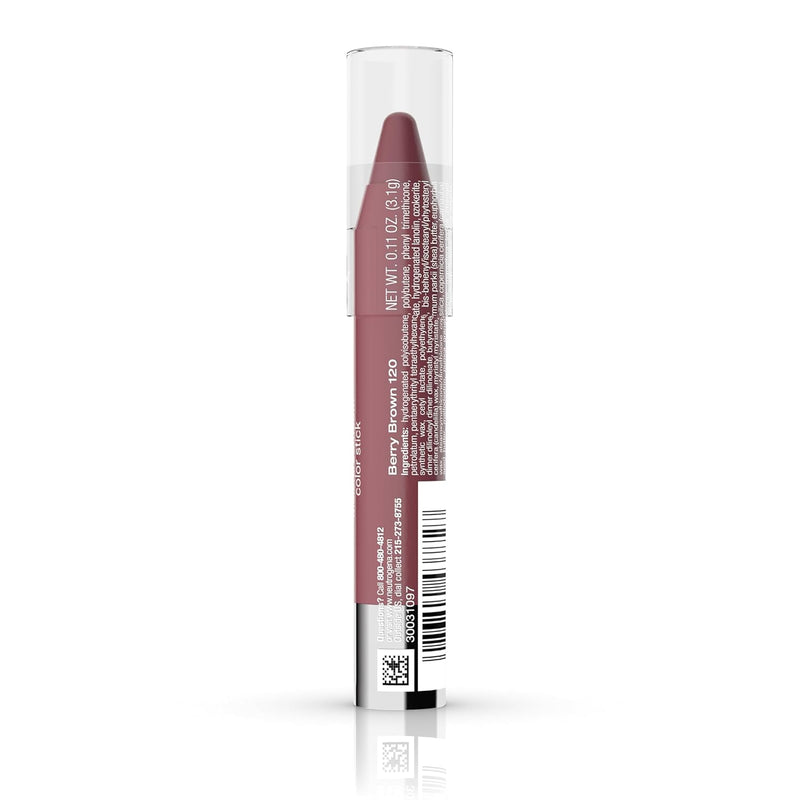 Moisturesmooth Color Stick for Lips, Moisturizing and Conditioning Lipstick with a Balm-Like Formula, Nourishing Shea Butter and Fruit Extracts, 120 Berry Brown.011 Oz (Pack of 36)