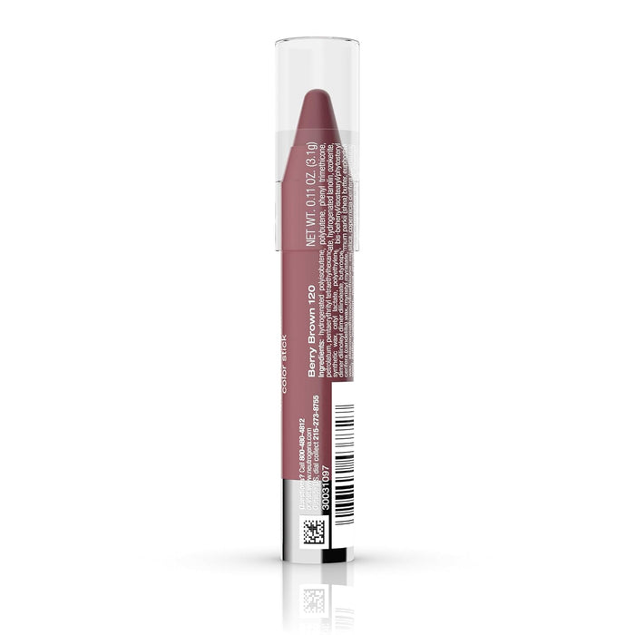 Moisturesmooth Color Stick for Lips, Moisturizing and Conditioning Lipstick with a Balm-Like Formula, Nourishing Shea Butter and Fruit Extracts, 120 Berry Brown.011 Oz (Pack of 36)