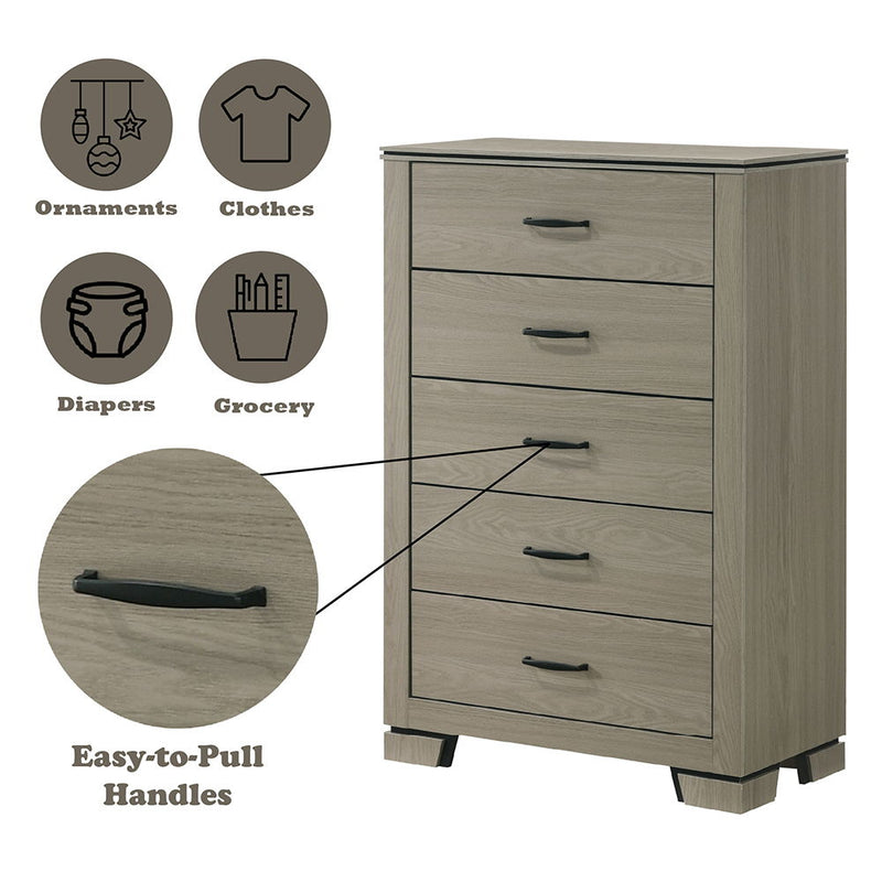 Joanna - Chest - Weathered Gray