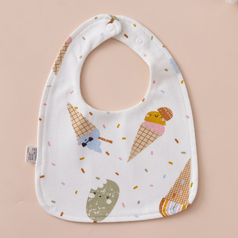 Babys Pure Cotton U-shaped Bib Waterproof Baby Bib