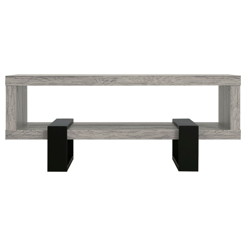 Dinard Engineered Wood Cocktail Coffee Table Grey Driftwood