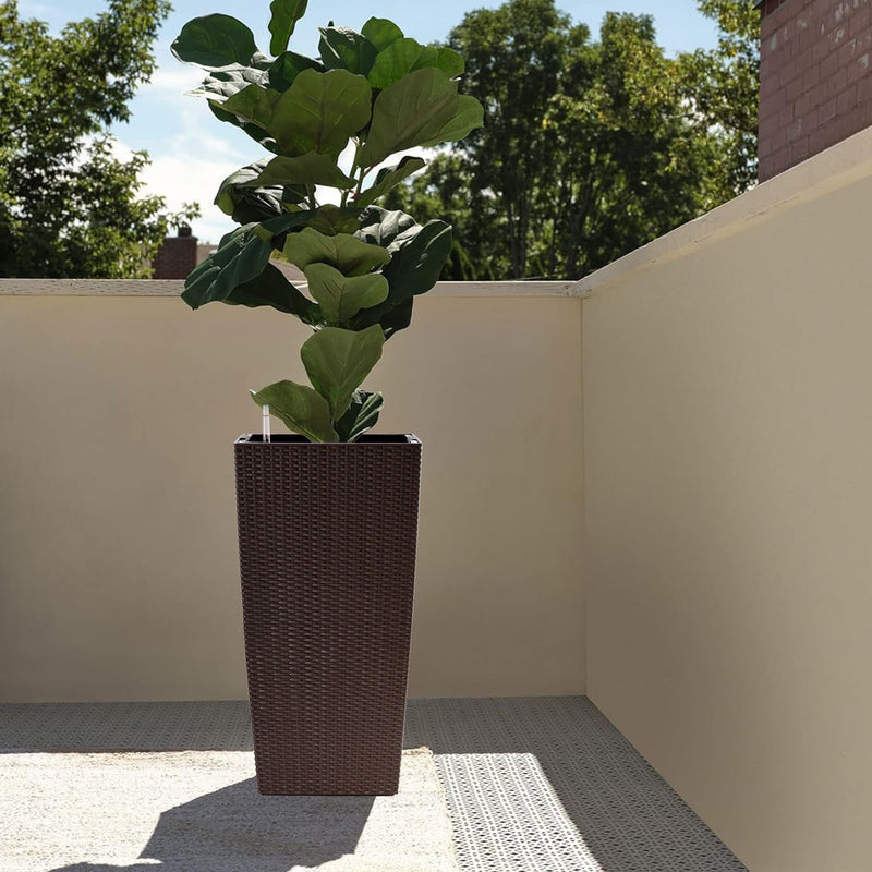 30 in Tall Large Flower Pot Planter with Self-Watering Drainage Holes