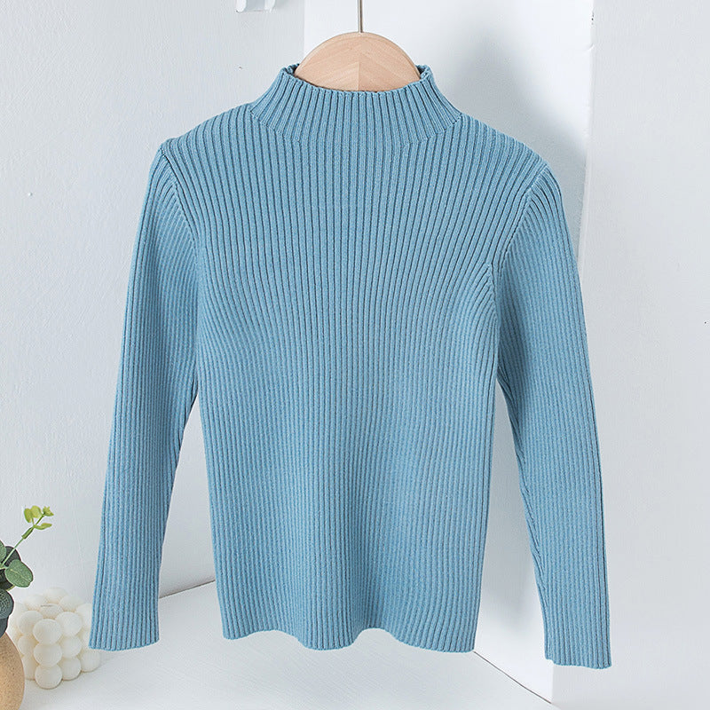 Children's Mock Neck Sweater Knitwear Top