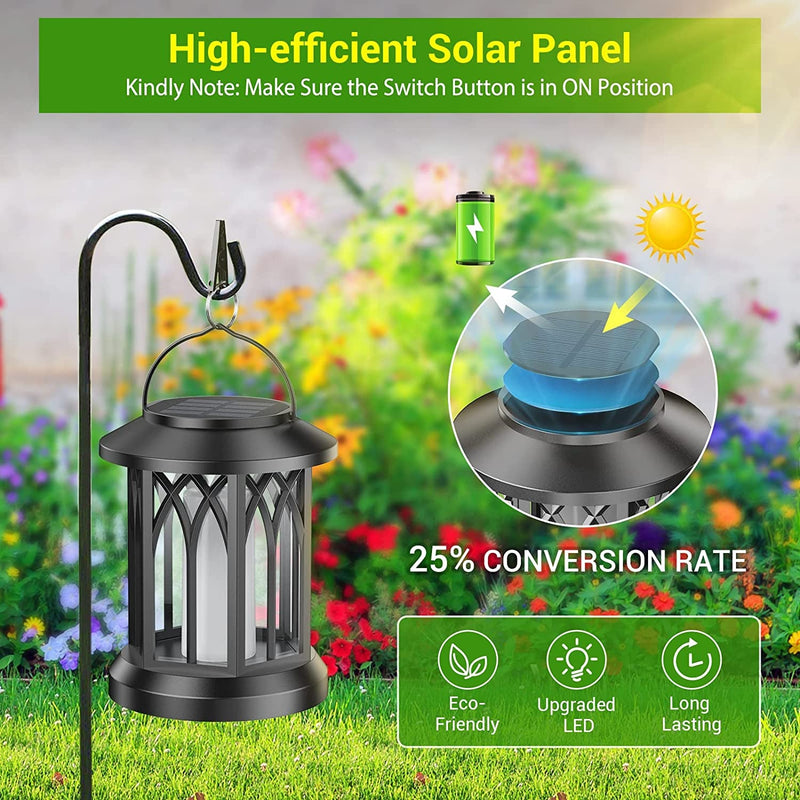 KOOPER Solar Lanterns – Vivid Dancing Flame Outdoor Lights for Garden & Patio