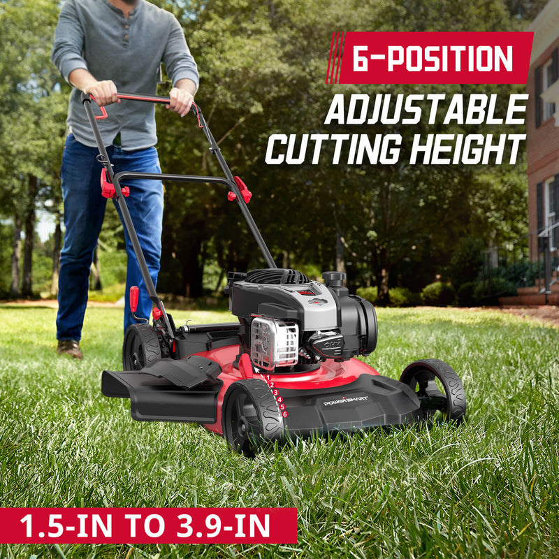 21'' 140cc Gas Push Lawn Mower w/ Briggs & Stratton E550 Engine B8621P