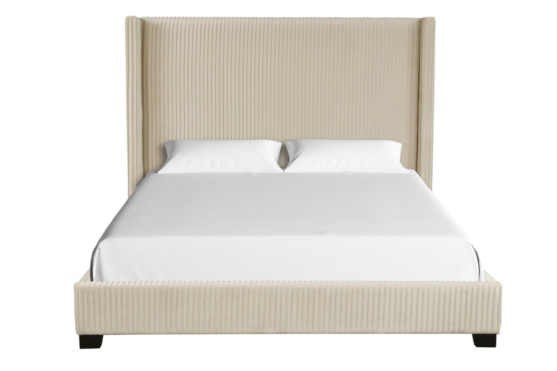 Upholstered Bed, Space-Saving Design