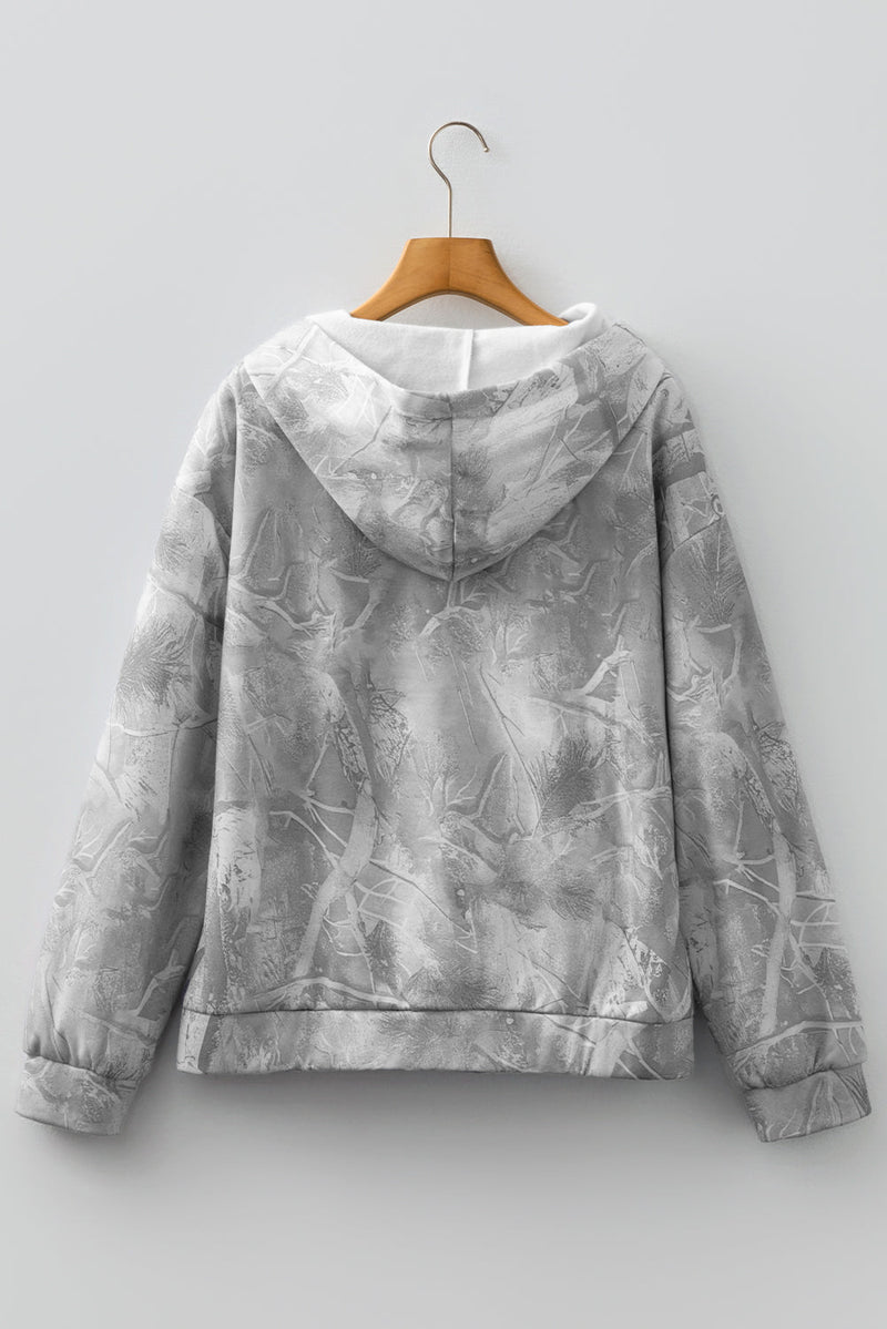 Maya Print Oversized Sporty Hoodie