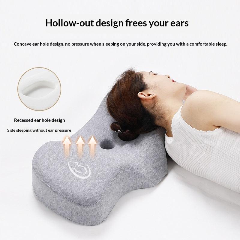 USB Heated Memory Foam Pillow – Slow-Rebound Warmth for Neck & Back Pain Relief
