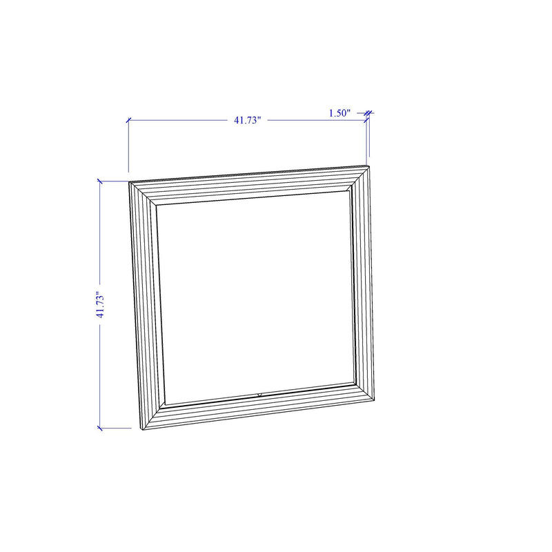 Moon - Marble Mirror With LED - White