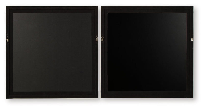 Winbrook - Wall Art Set (Set of 2) - Gray / Tan / Gold Finish