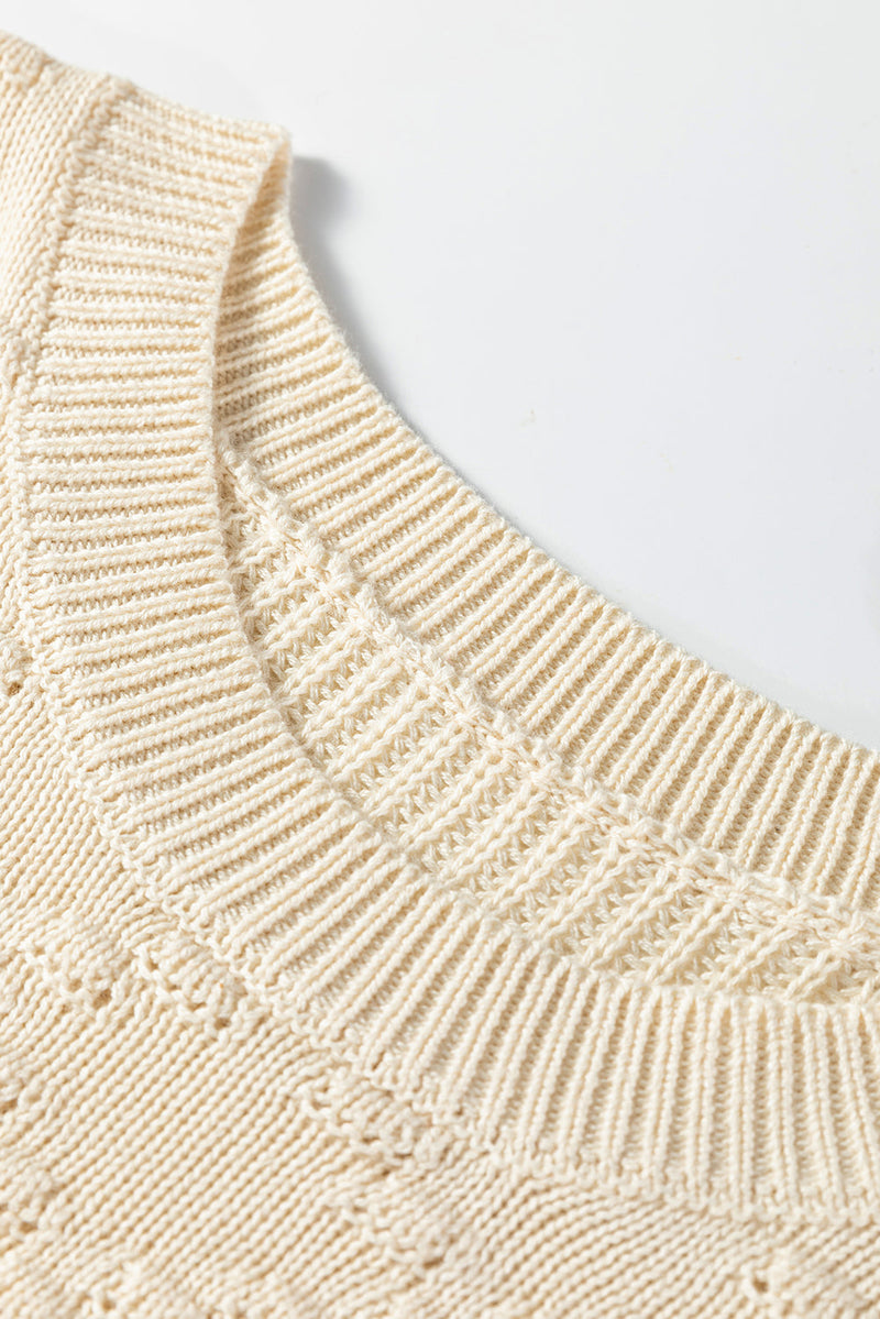Paula Embroidered Detail Casual Sweater