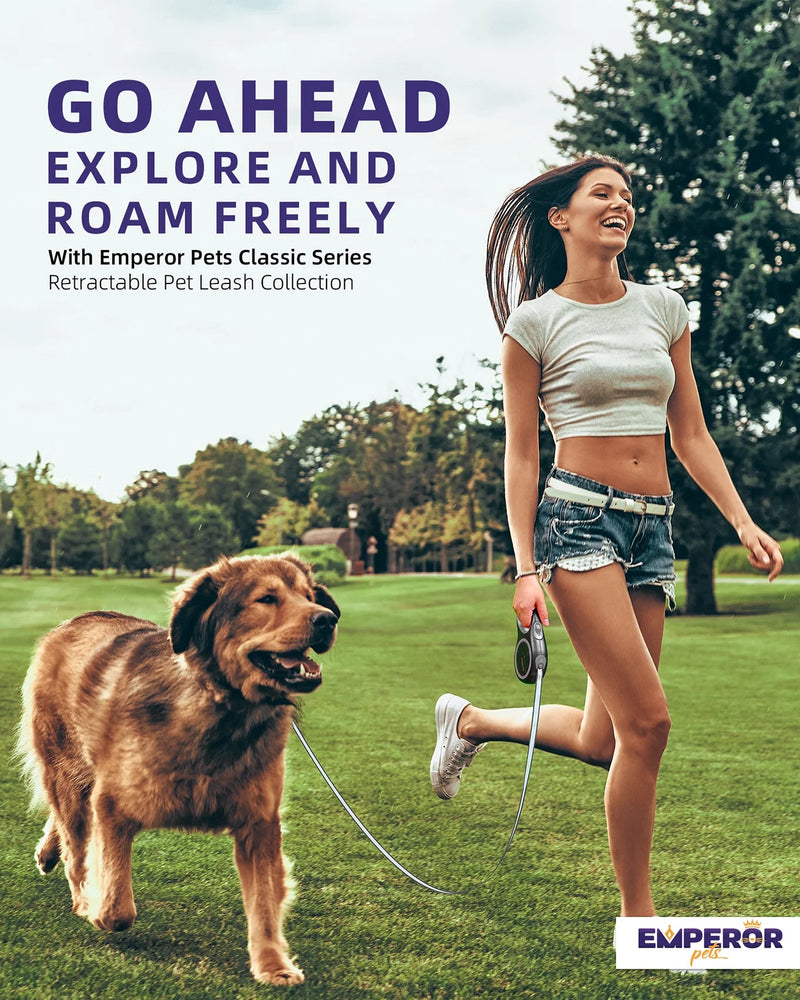 Unleash Adventure! 🌟 16ft Heavy-Duty Retractable Leash for Large Dogs (up to 110lbs) 🐾