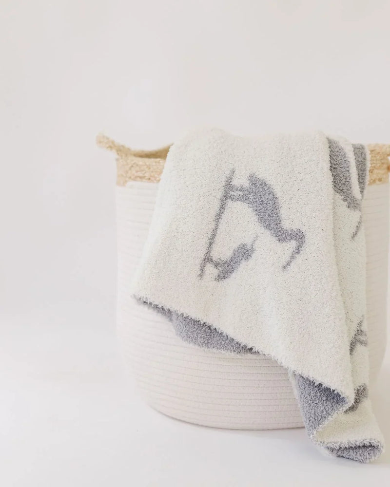 Heron Harmony Baby Blanket