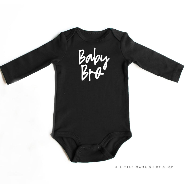 Baby Bro (Cursive) - Child Long Sleeve Tee
