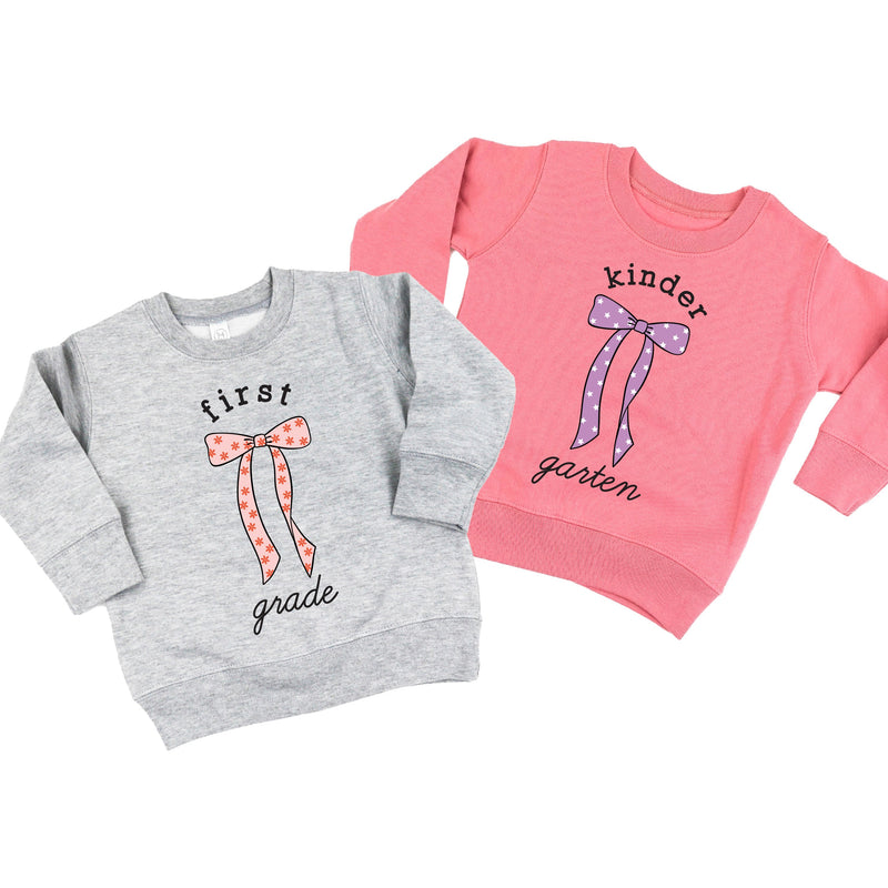 Back to School Bows - (Choose Your Grade) - Child Sweater