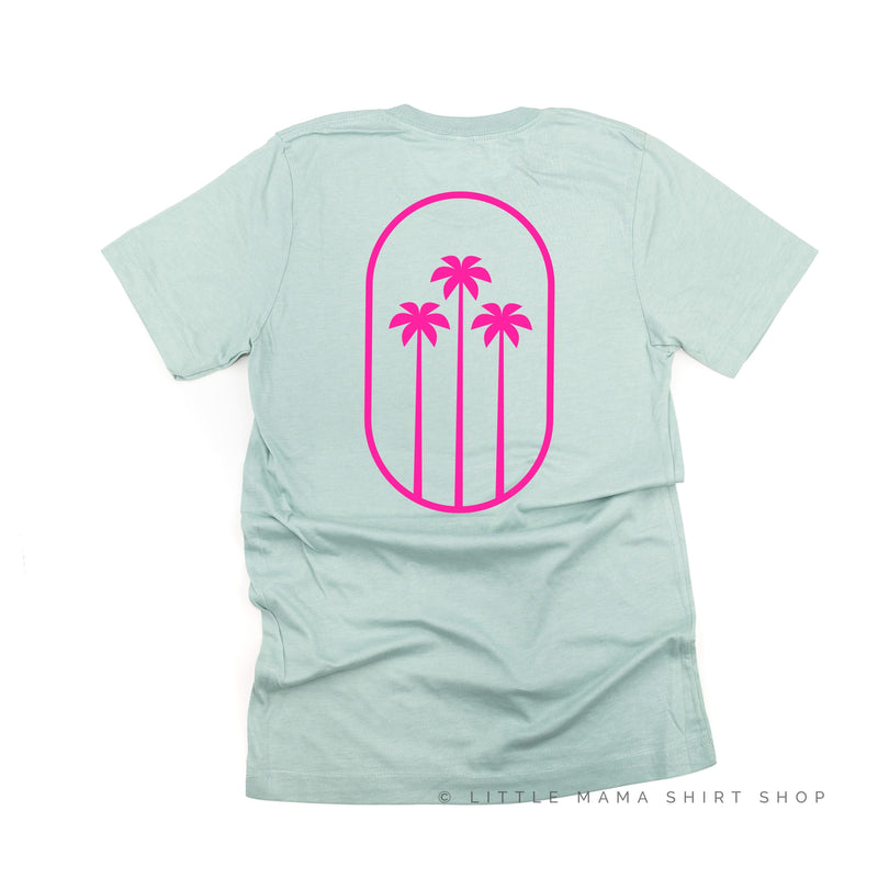 Good Vibes Mama & 3 Palm Trees (pf & b) - Unisex Tee