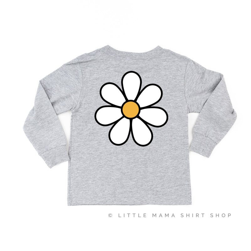 Daisy Girl - w/ Full Daisy on Back - Child Long Sleeve Tee