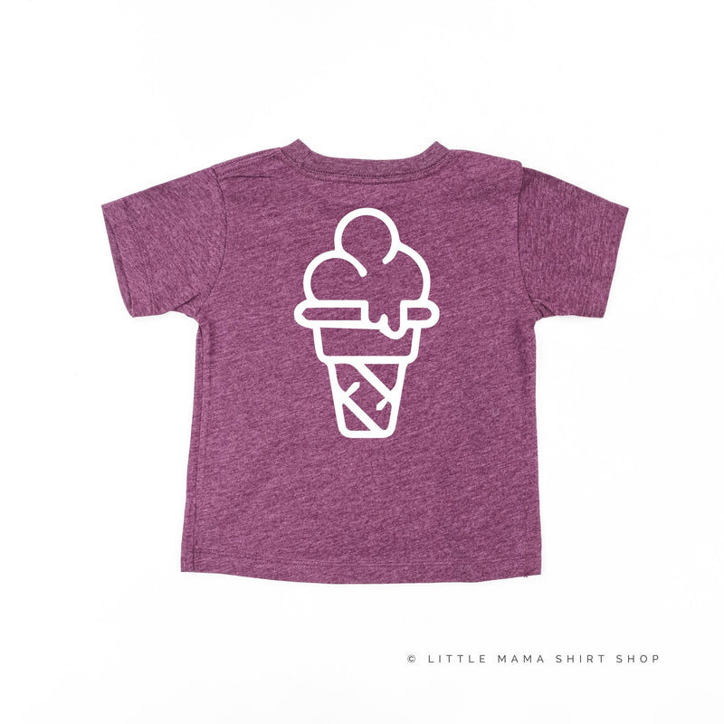 Team Ice Cream - Single Cone on Back - Child Tee