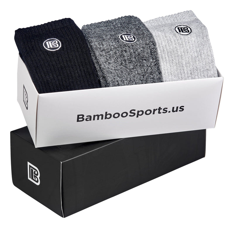 Premium Bamboo Rayon Crew Socks