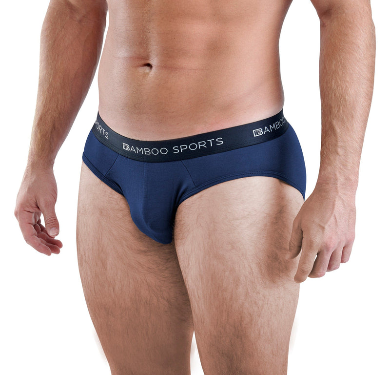 Men's Bamboo Rayon No Fly Briefs Available in all sizes & 3 Colors, 4 Pack