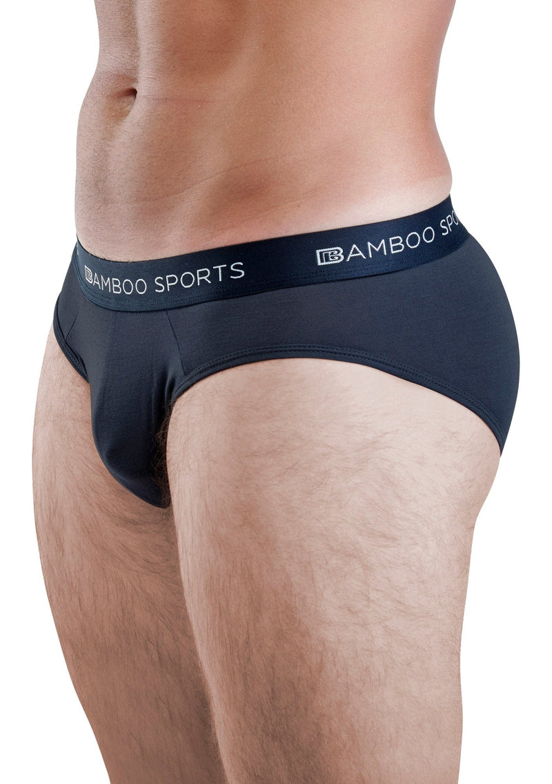 Men's Bamboo Rayon No Fly Briefs Available in all sizes & 3 Colors, 4 Pack