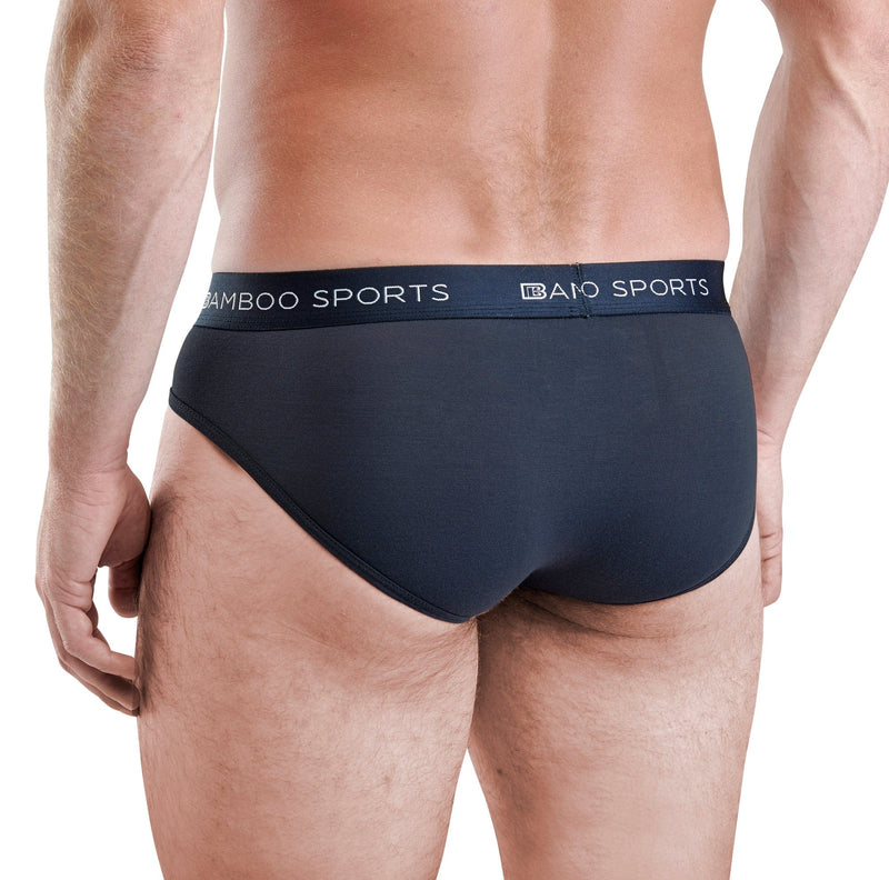 Men's Bamboo Rayon No Fly Briefs Available in all sizes & 3 Colors, 4 Pack