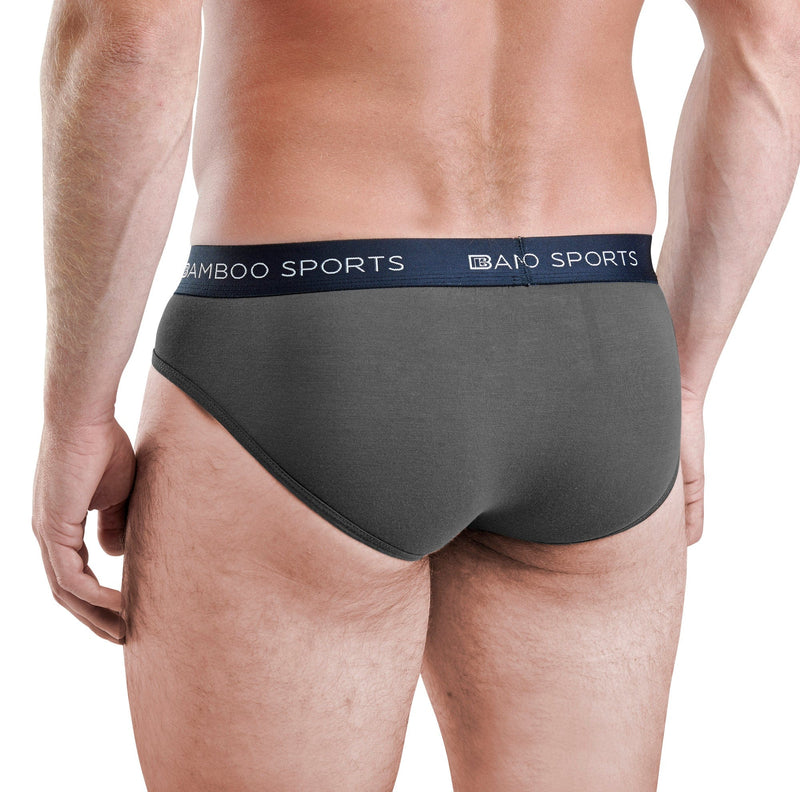 Men's Bamboo Rayon No Fly Briefs Available in all sizes & 3 Colors, 4 Pack
