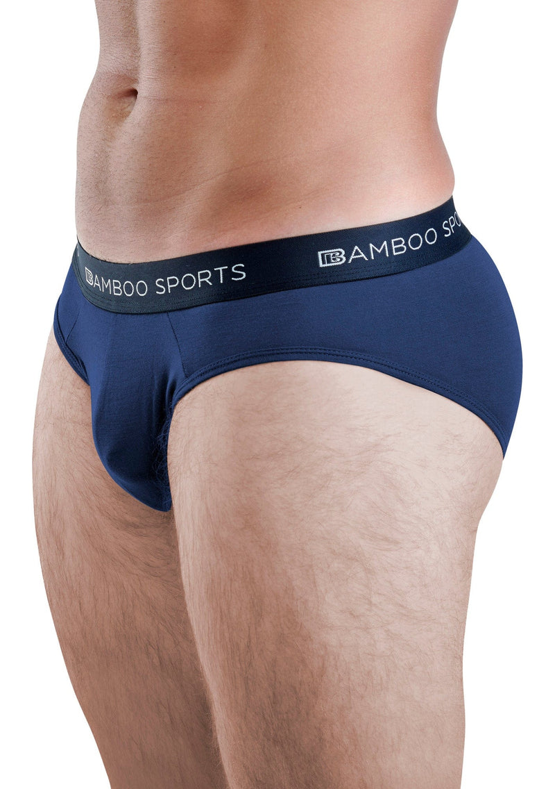 Men's Bamboo Rayon No Fly Briefs Available in all sizes & 3 Colors, 4 Pack