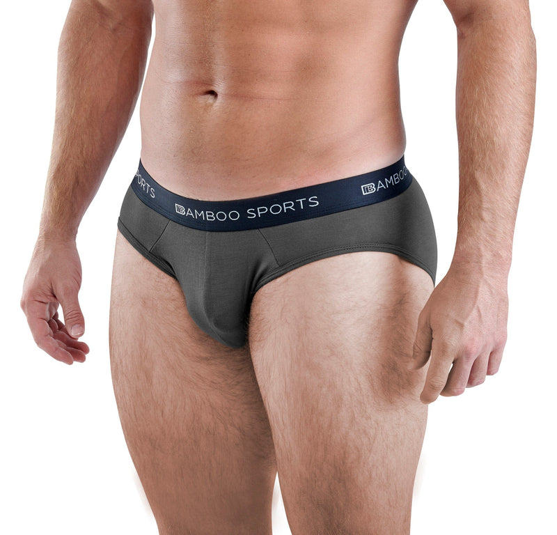 Men's Bamboo Rayon No Fly Briefs Available in all sizes & 3 Colors, 4 Pack