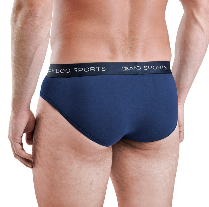 Men's Bamboo Rayon No Fly Briefs Available in all sizes & 3 Colors, 4 Pack