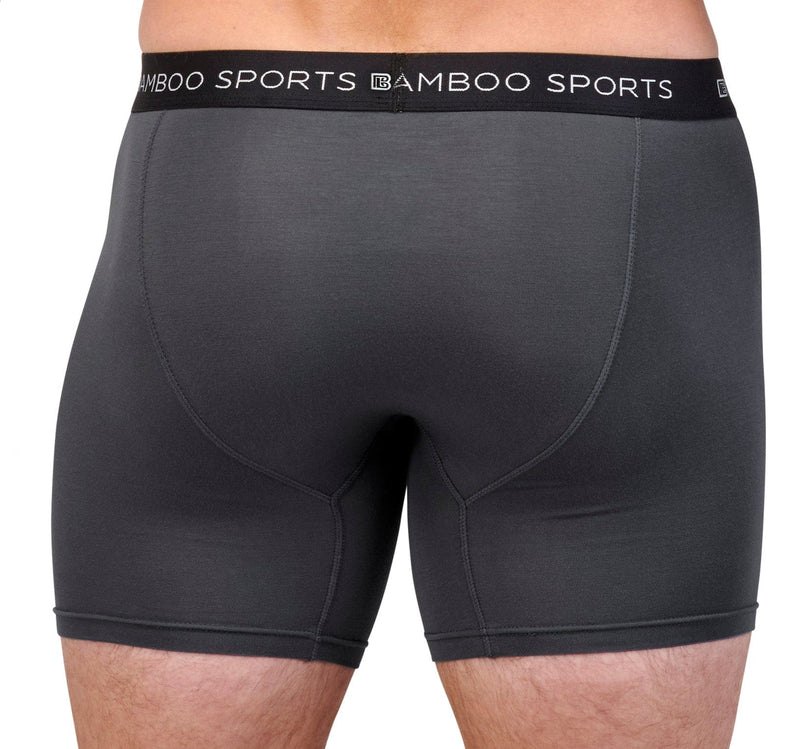 Men's 4" Inseam Bamboo Rayon Boxer Briefs - 4 Pack