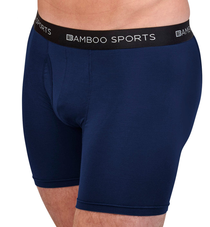 Men's 4" Inseam Bamboo Rayon Boxer Briefs - 4 Pack