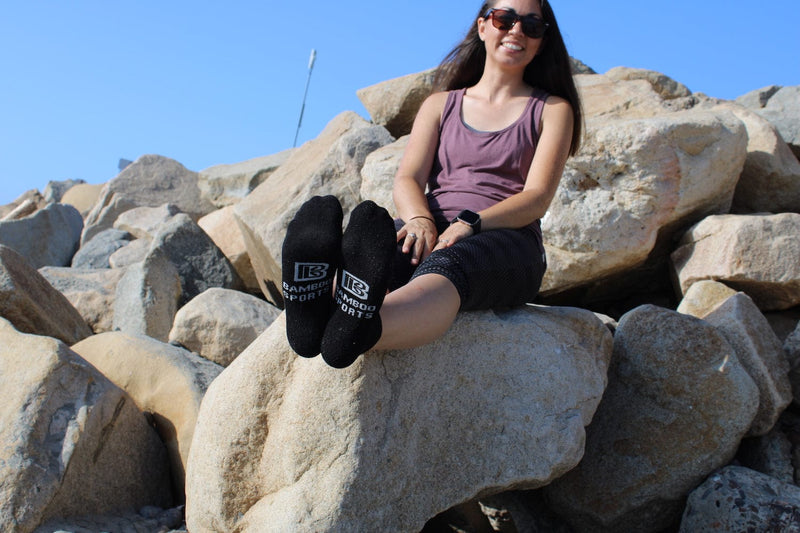 Unisex No Show Bamboo Rayon Socks