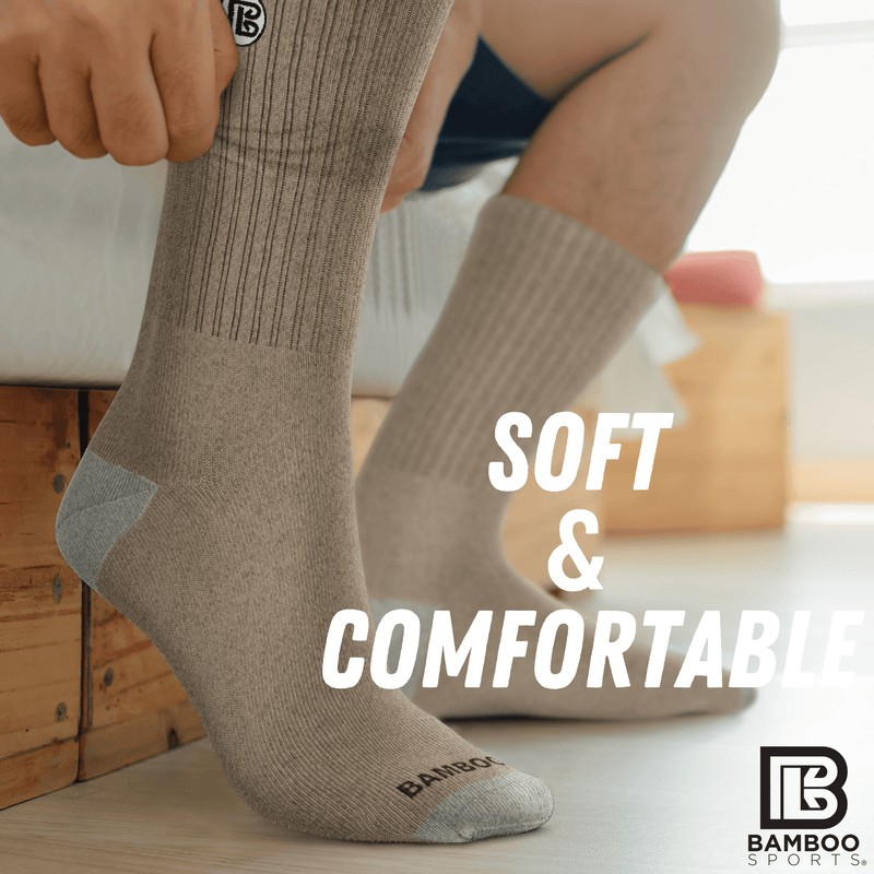 Premium Bamboo Rayon Crew Socks