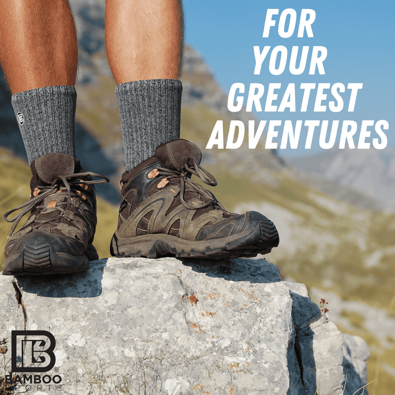 Premium Bamboo Rayon Crew Socks
