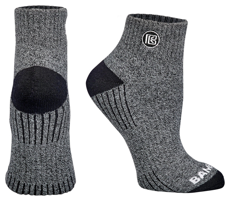 Premium Bamboo Rayon Quarter High Crew Socks