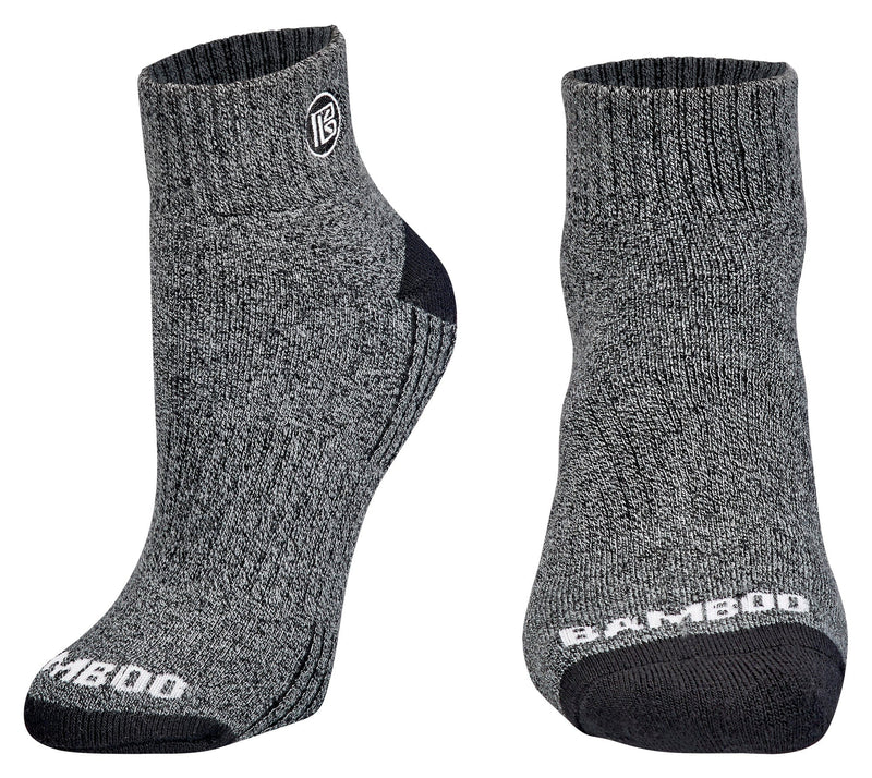 Premium Bamboo Rayon Quarter High Crew Socks