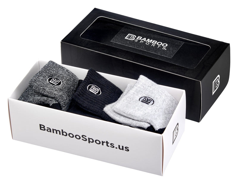 Premium Bamboo Rayon Quarter High Crew Socks