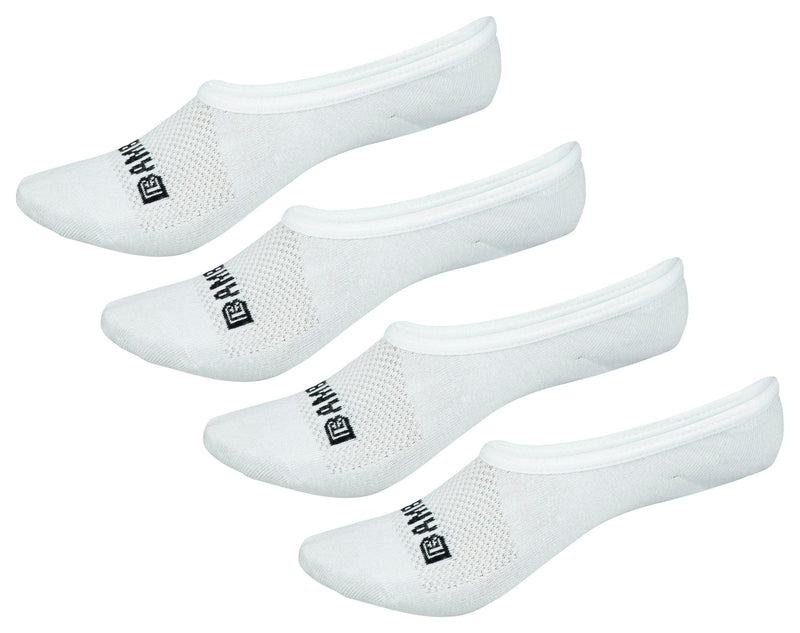 Bamboo Sports Super Low Cut No Show Bamboo Rayon Socks- Breathable, Moisture Wicking, Odor Eliminating, 4 Pair