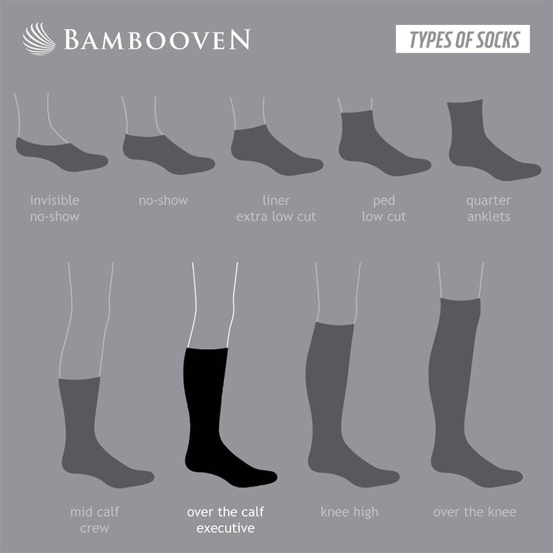 Men’s Bamboo Diabetic Dress & Trouser Socks 6-Pack - 637