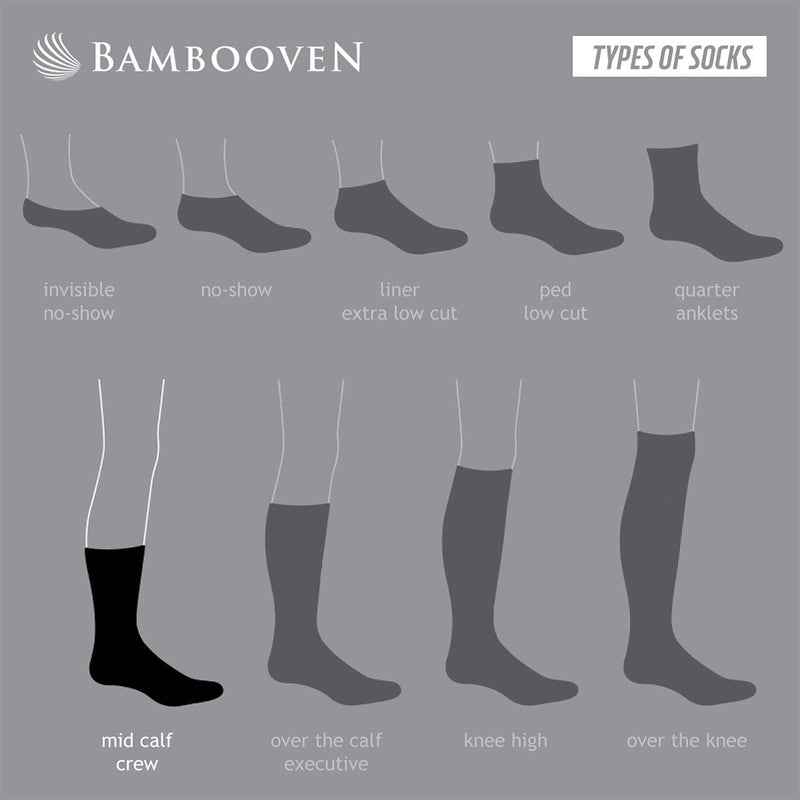 Men’s Bamboo Lightweight Dress & Trouser Socks – 8-Pack | Odor-Free, Breathable, Premium Comfort - 543